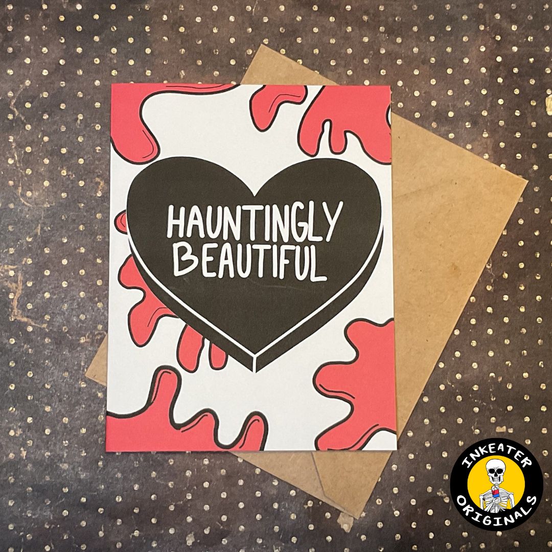 Hauntingly Beautiful Horror Card – Spooky Anniversary Gift