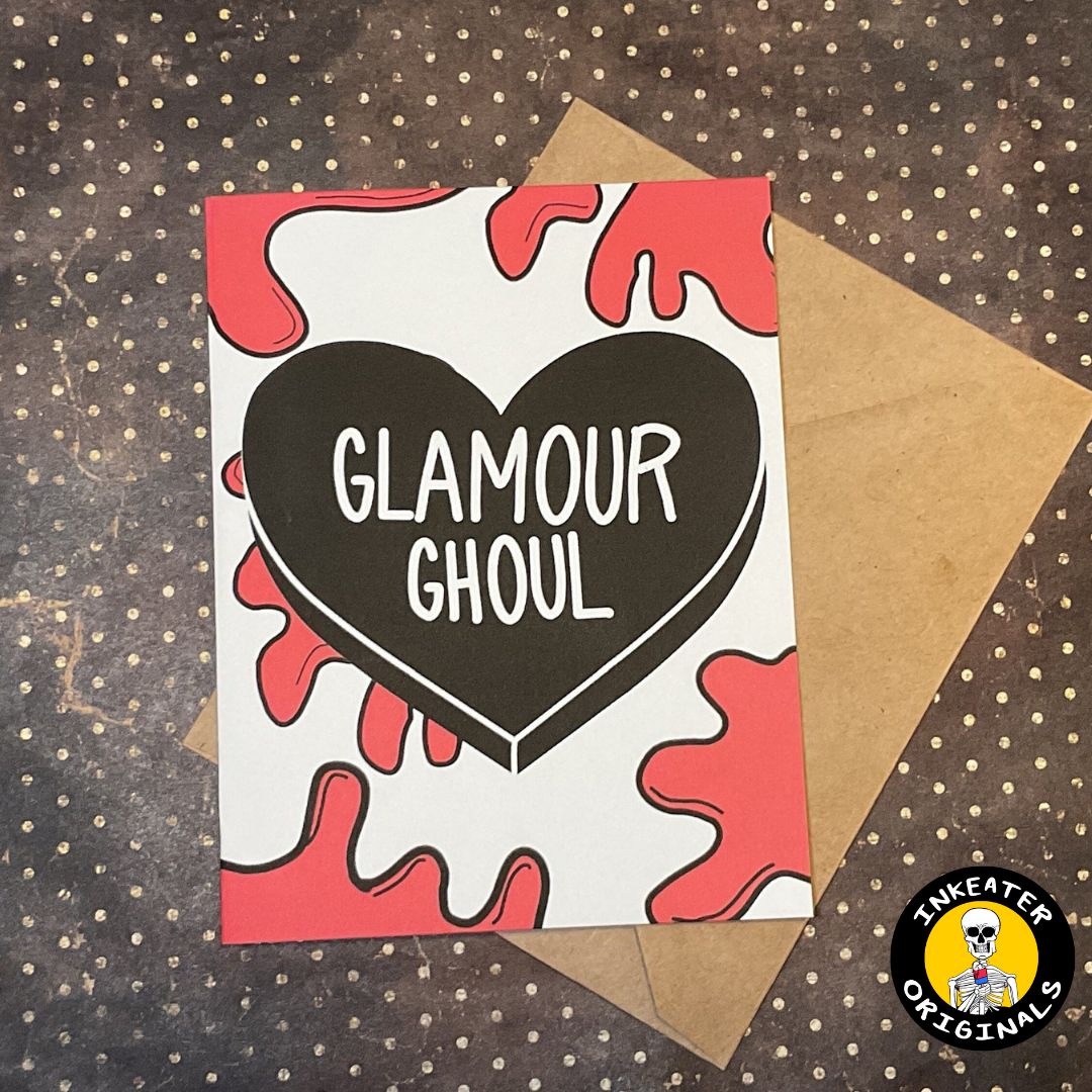 Glamour Ghoul Horror Card – Spooky Anniversary for Horror Fans