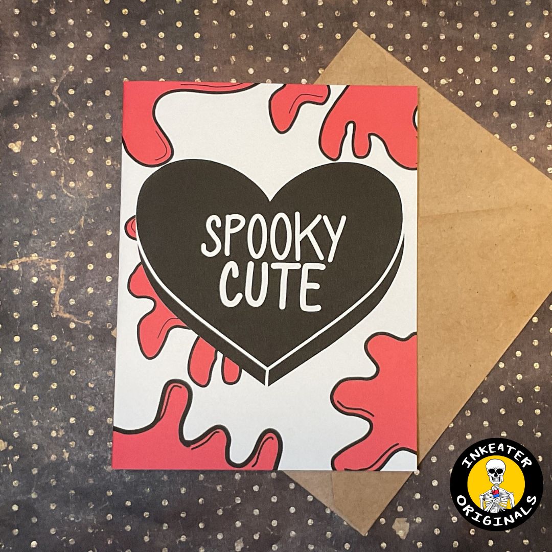 Spooky Cute Horror Card – Unique Anniversary Gift for Fans