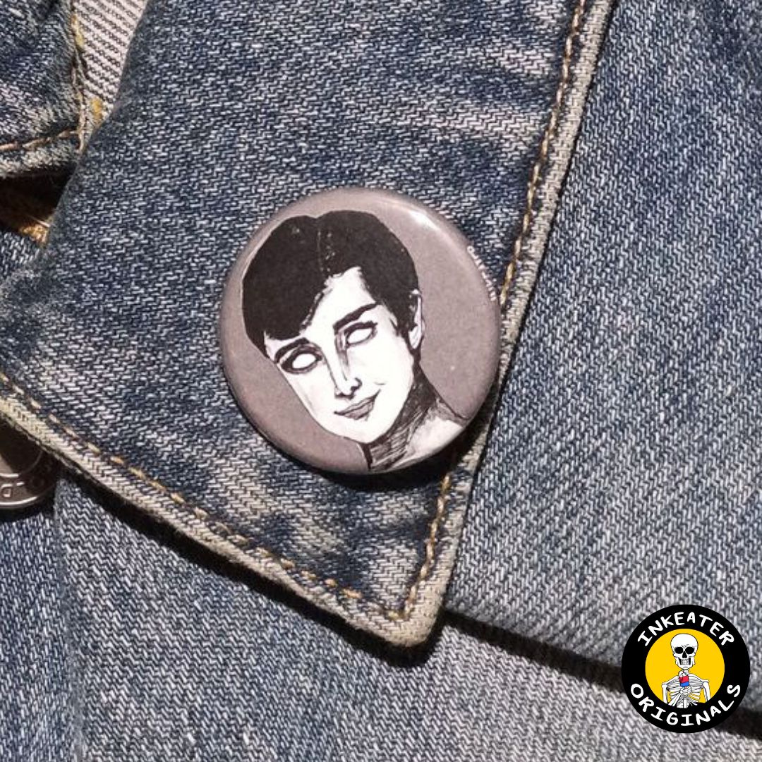 Audrey Hepburn Zombie Pin – Spooky Gift for Horror Fans