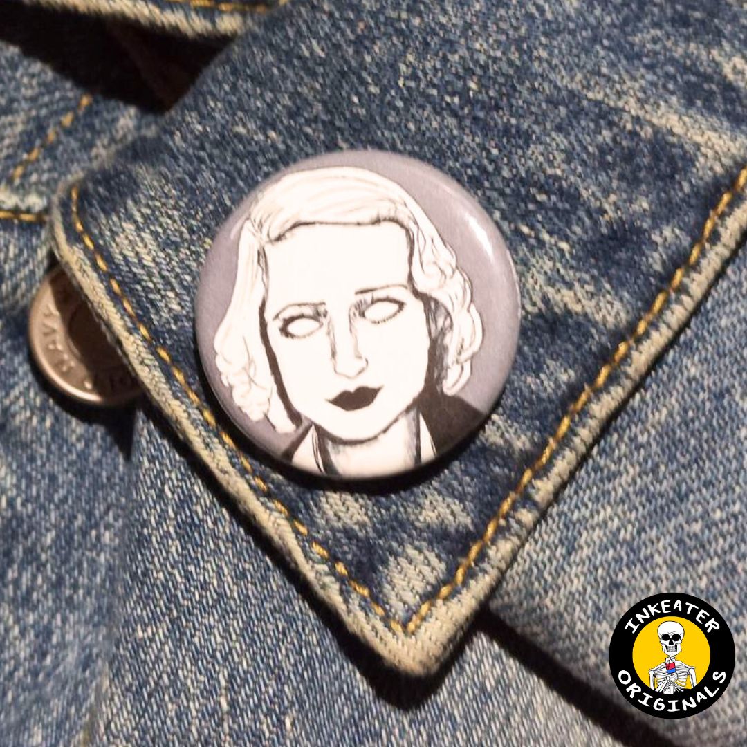 Betty Davis Zombie Pin – Spooky Gift for Horror Lovers
