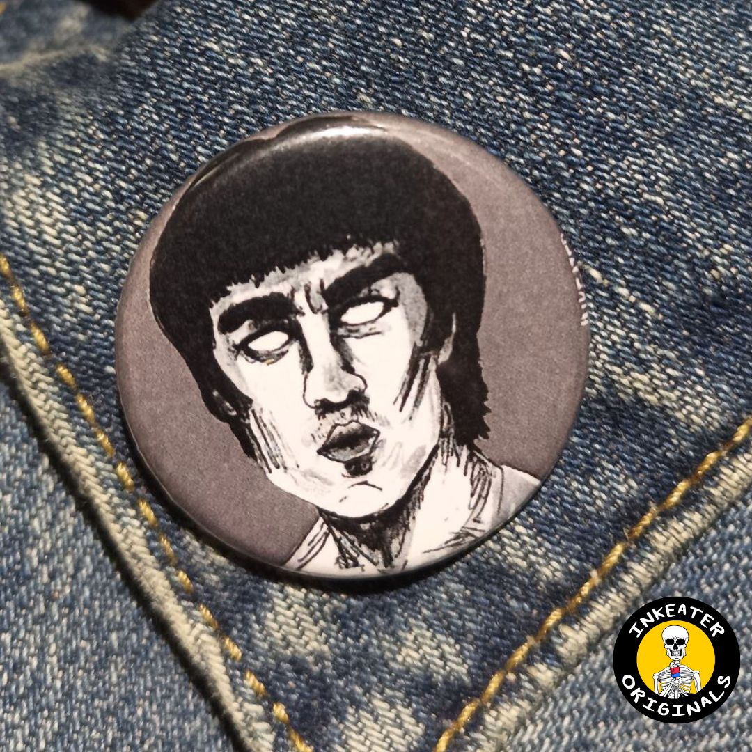 Bruce Lee Zombie Pin – Spooky Gift for Horror & Kung Fu Fans