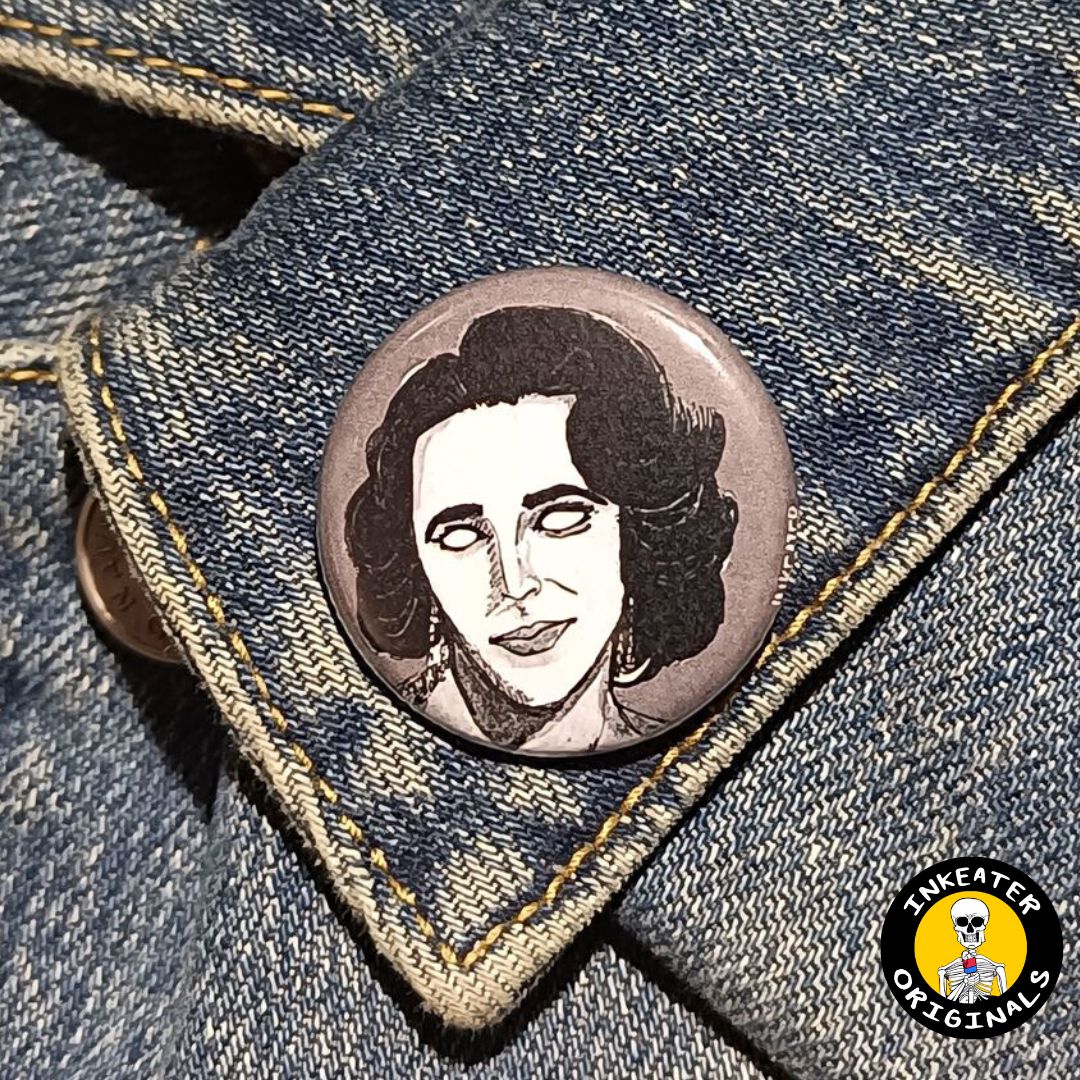 Elizabeth Taylor Zombie Pin – Glamorous Horror Gift Idea