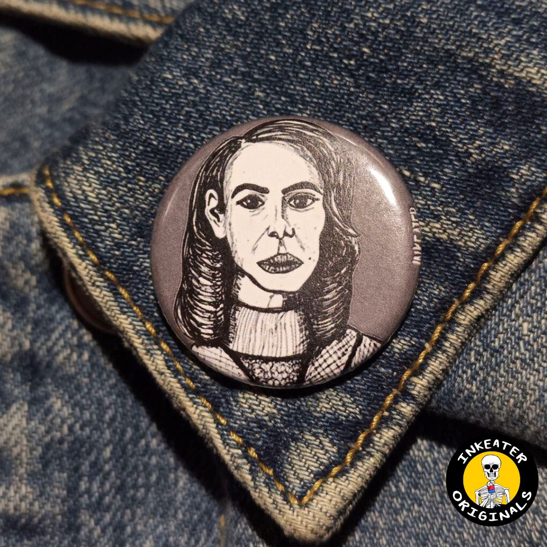 Lana Winters AHS Button – Horror-Themed Gift for AHS Fans - Inkeater Originals