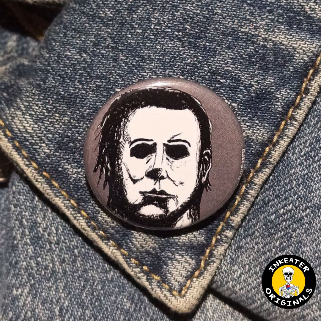 Michael Myers Horror Pin – Creepy Halloween Button Gift Idea