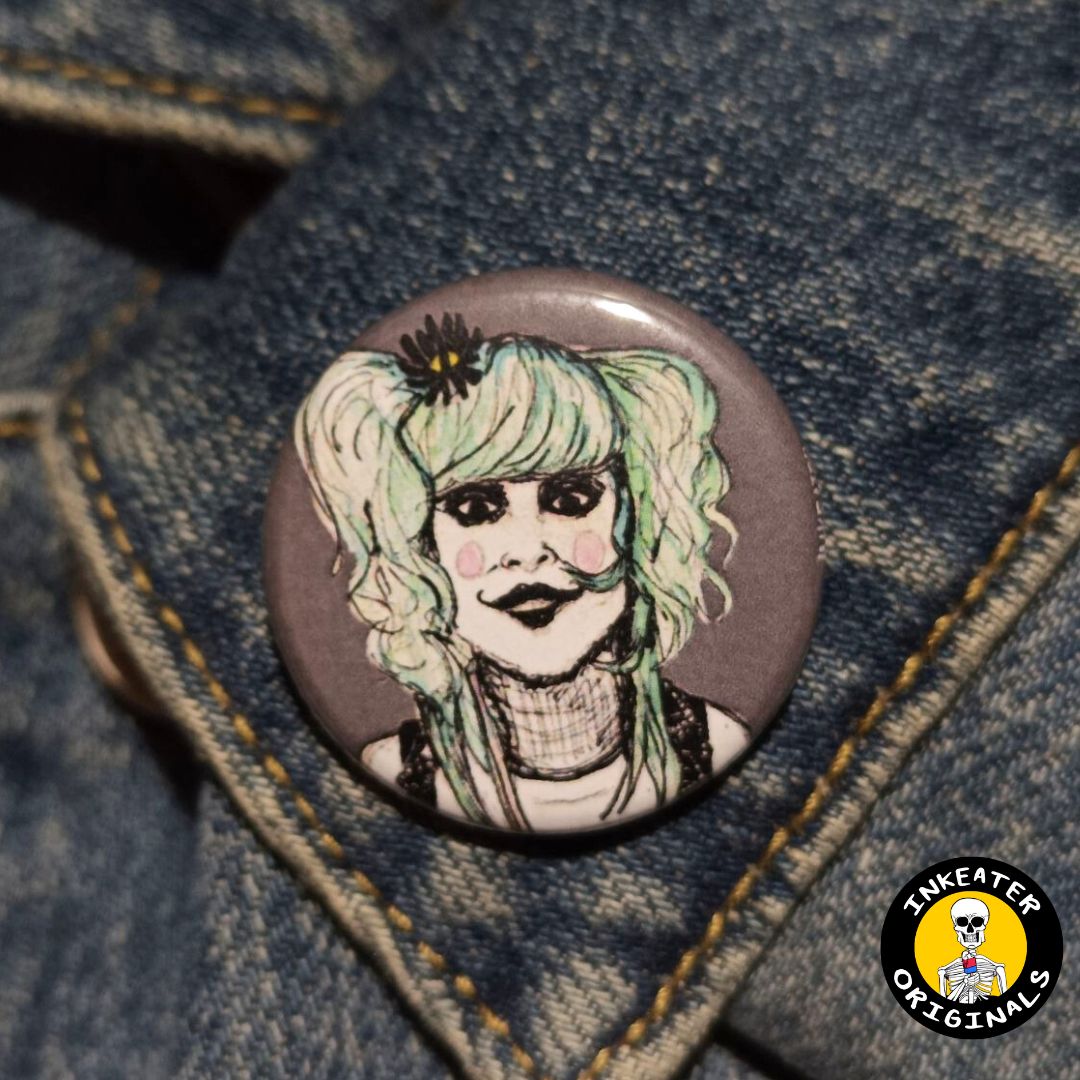 Sex Head Button – Rob Zombie 31 Horror Movie Pin for Collectors - Inkeater Originals