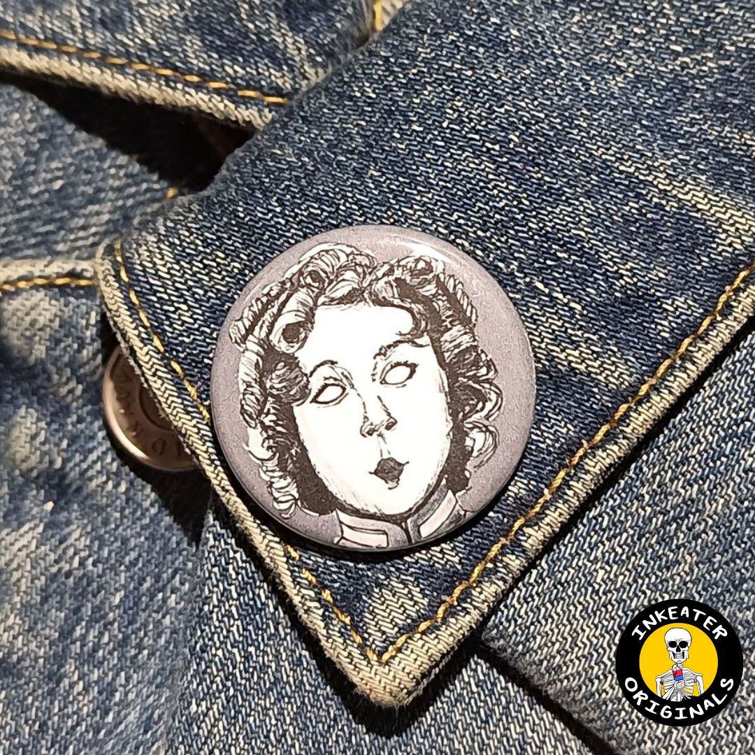 Shirley Temple Zombie Pin – Spooky Gift for Horror Fans - Inkeater Originals