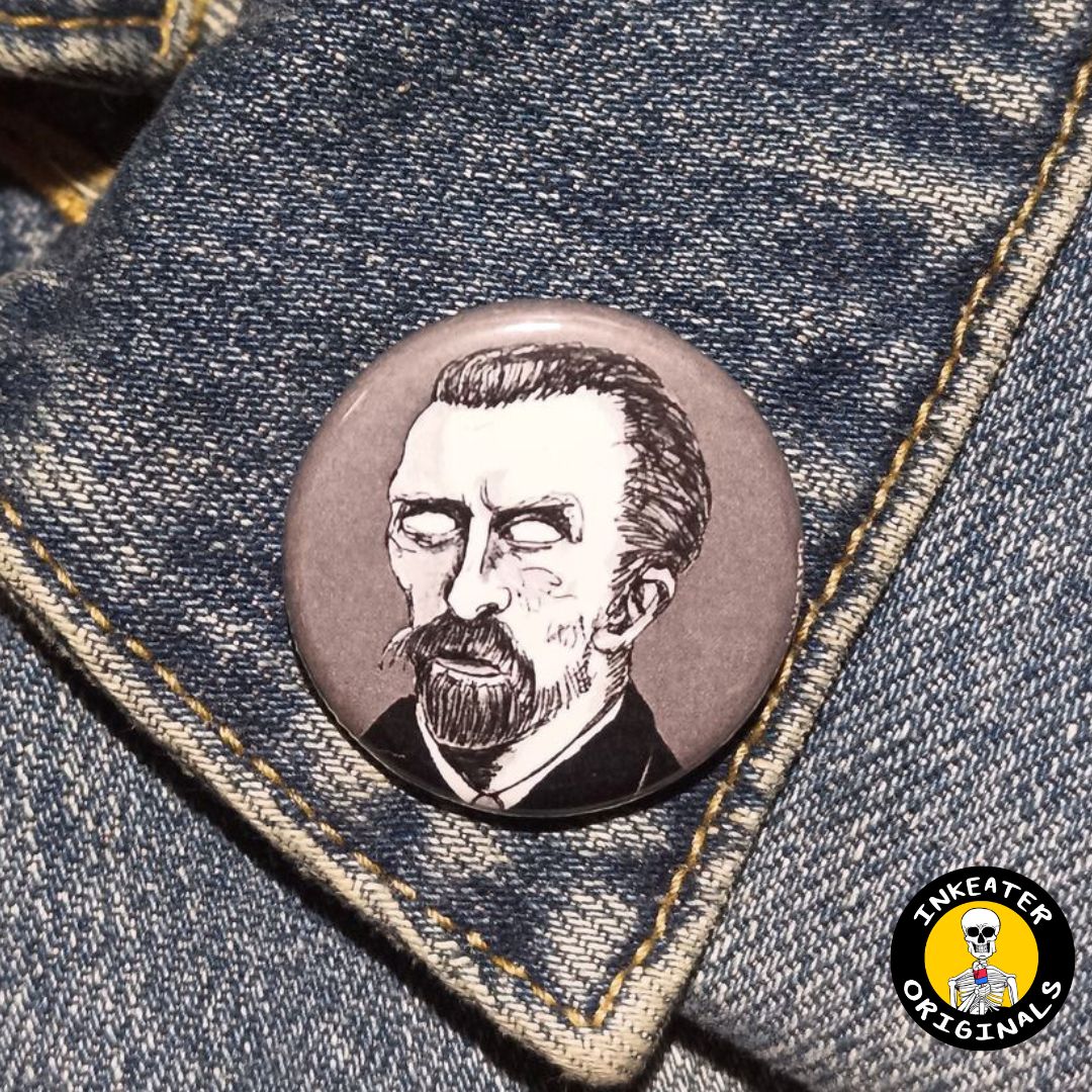 Vincent Van Gogh Zombie Pin – Creepy Gift for Art Lovers
