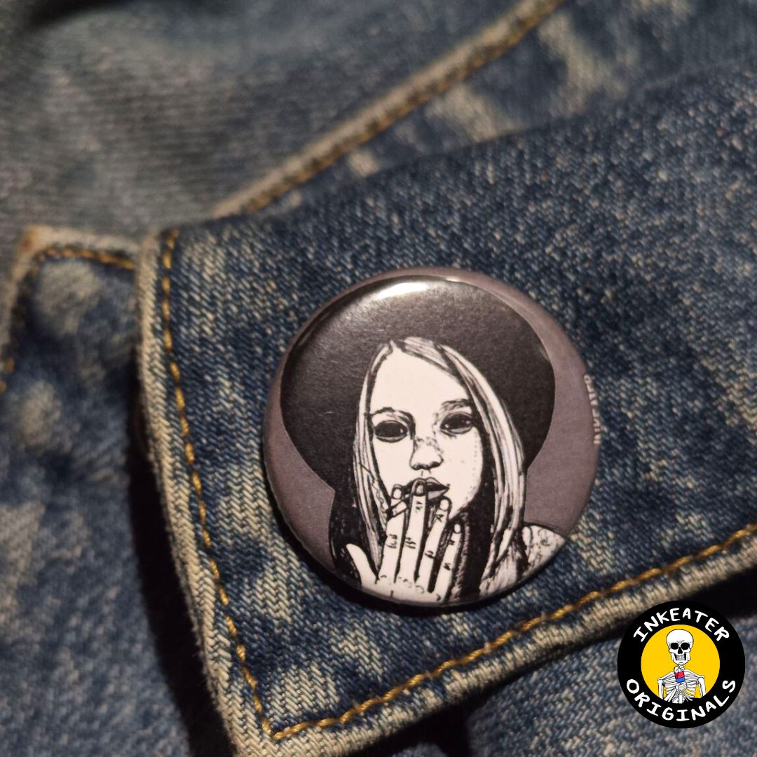 Violet Harmon Pin AHS Murder House Horror Button- Inkeater Originals