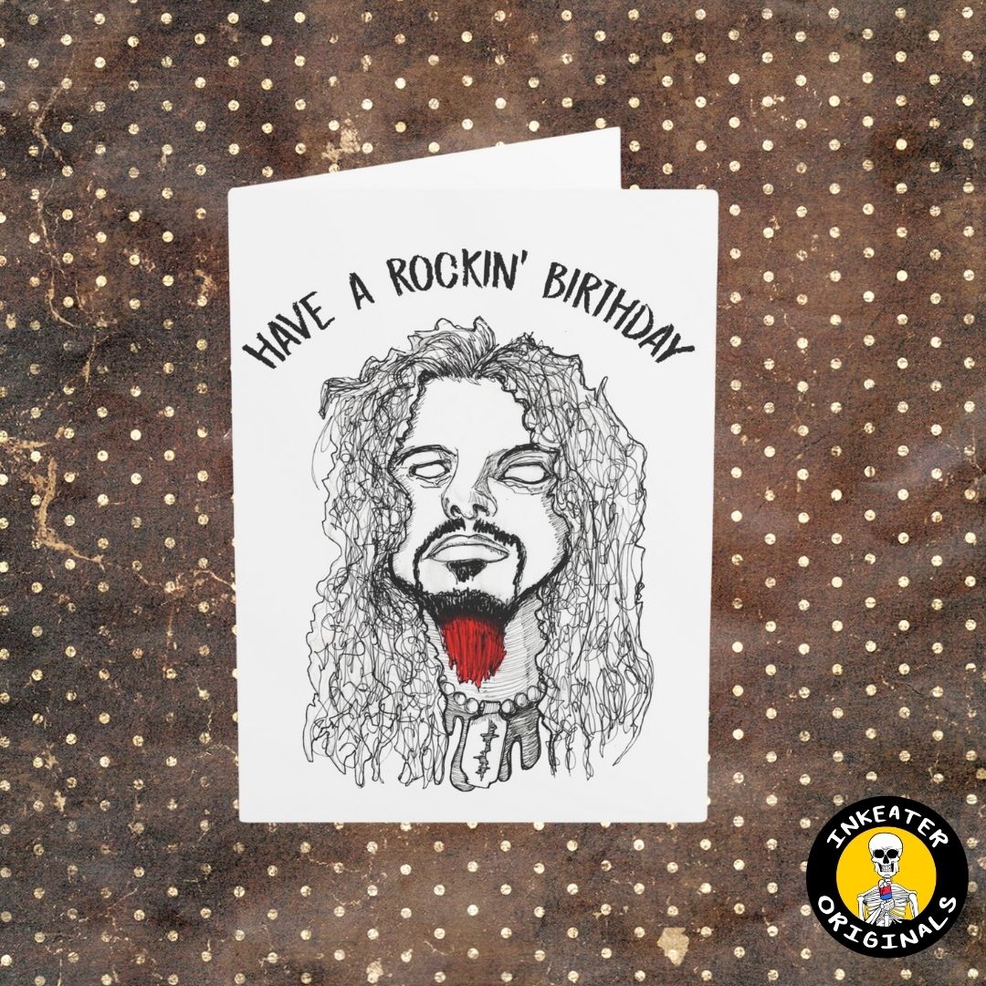 Metal Guitarist Birthday Card